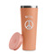 Peace Sign Peach RTIC Everyday Tumbler - 28 oz. - Lid Off