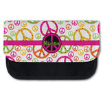 Peace Sign Canvas Pencil Case w/ Name or Text