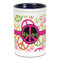 Peace Sign Ceramic Pencil Holders - Blue