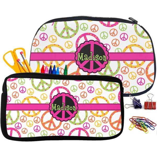 Peace Sign Pencil / School Supplies Bags Small and Medium