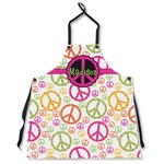 Peace Sign Apron Without Pockets w/ Name or Text