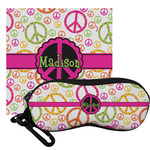 Peace Sign Eyeglass Case & Cloth (Personalized)