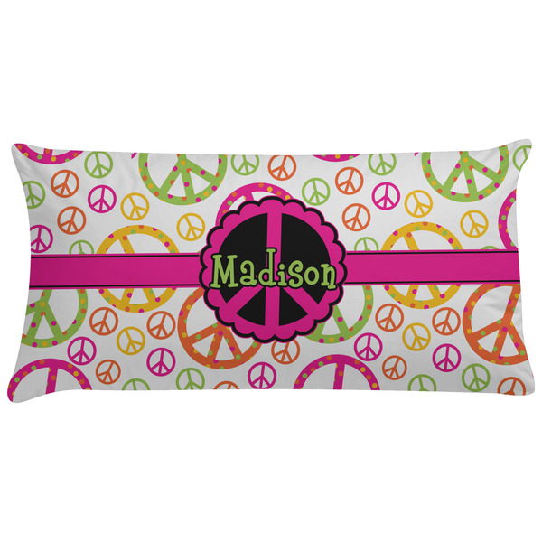 Custom Peace Sign Pillow Case - King (Personalized)