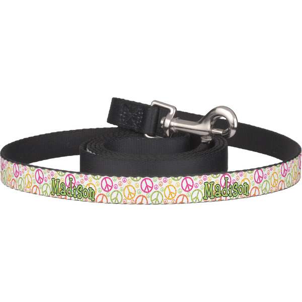 Custom Peace Sign Dog Leash (Personalized)