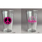 Peace Sign Pint Glass - Two Content - Approval