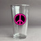 Peace Sign Pint Glass - Two Content - Front/Main