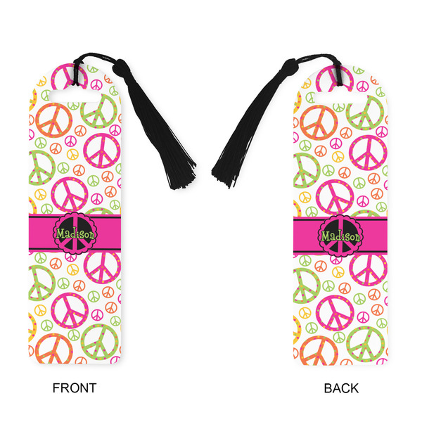 Peace Sign Plastic Bookmarks - Approval