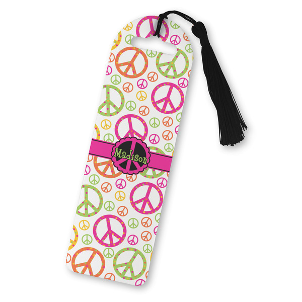Custom Peace Sign Plastic Bookmark (Personalized)