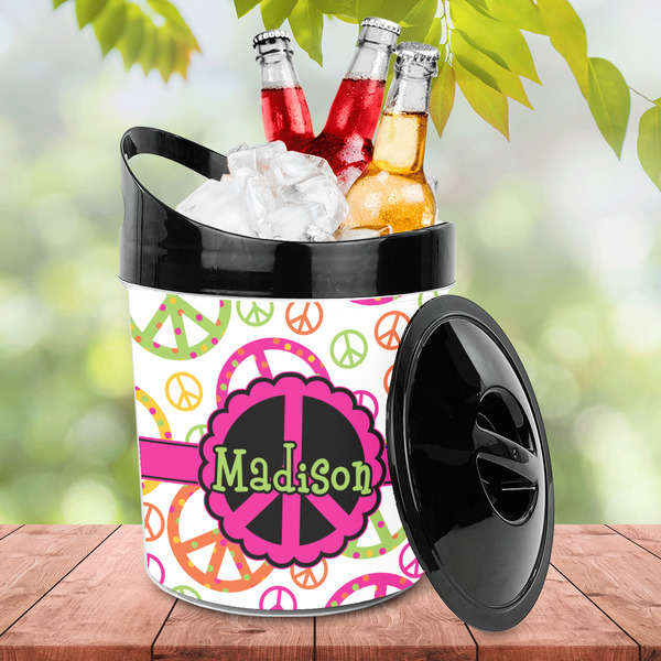 Peace Sign Plastic Ice Bucket - LIFESTYLE