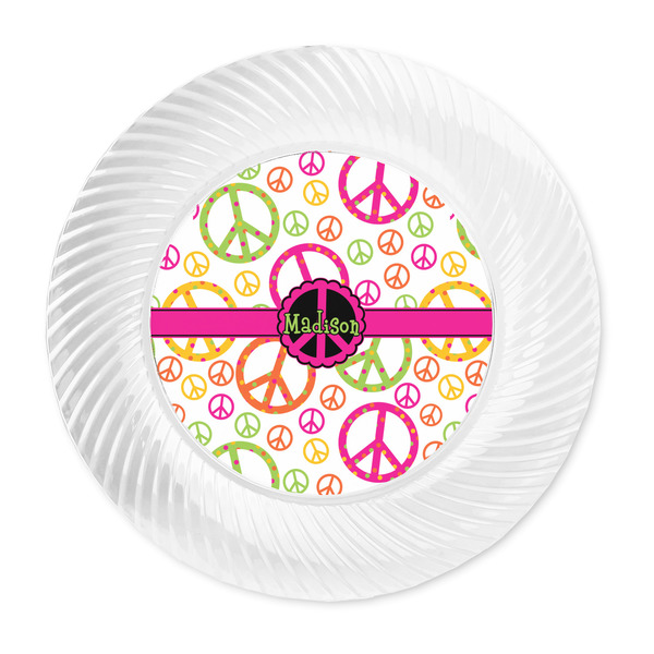 Peace Sign Plastic Party Dinner Plates - Approval