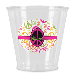 Peace Sign Plastic Shot Glass (Personalized)