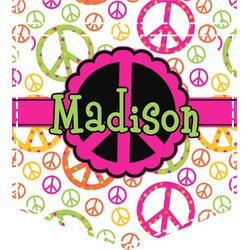 Peace Sign Iron On Faux Pocket (Personalized)