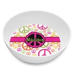 Peace Sign Melamine Bowl - 8 oz (Personalized)