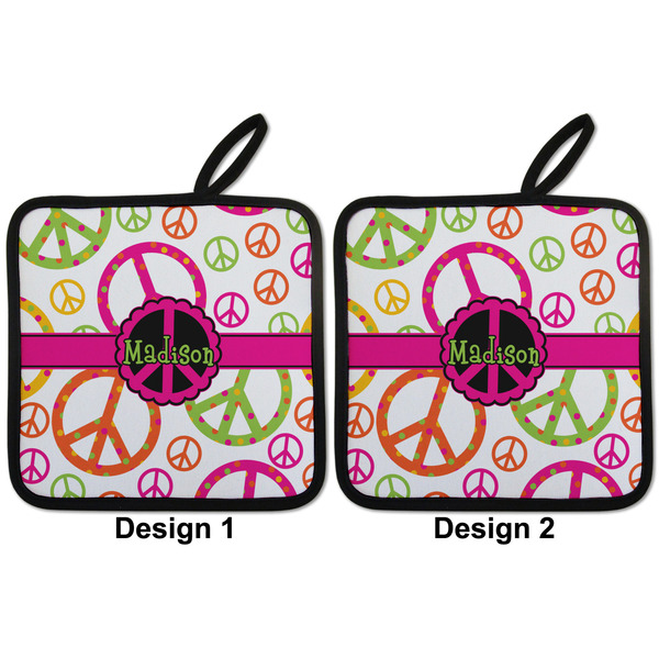 Peace Sign Pot Holders - Set of 2 APPROVAL