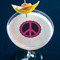 Peace Sign Printed Drink Topper - Large - In Context