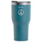 Peace Sign RTIC Tumbler - Dark Teal - Front