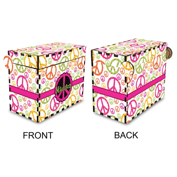 Peace Sign Recipe Box - Full Color - Approval