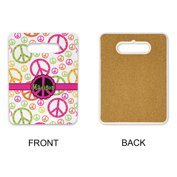 Peace Sign Rectangle Trivet with Handle - APPROVAL