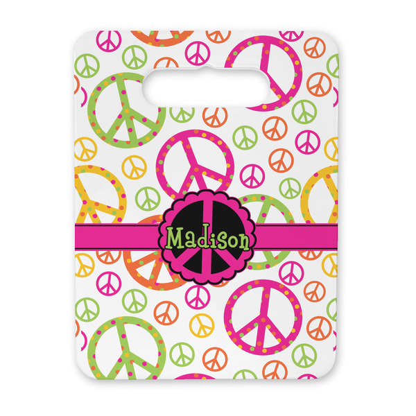 Custom Peace Sign Rectangular Trivet with Handle (Personalized)