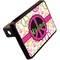 Peace Sign Rectangular Car Hitch Cover w/ FRP Insert (Angle View)
