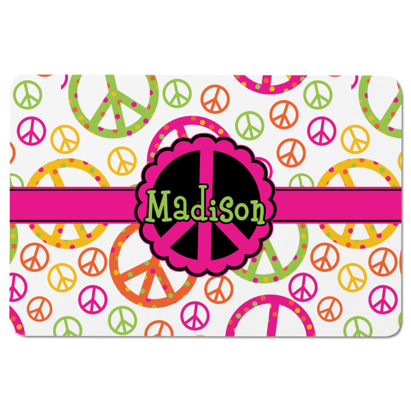 Peace Sign Rectangular Fridge Magnet - FRONT