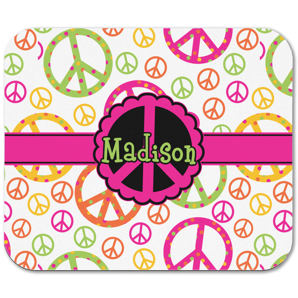 Peace Sign Rectangular Mouse Pad - APPROVAL