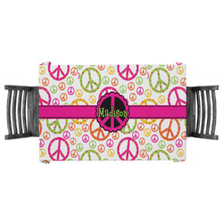 Peace Sign Tablecloth - 58"x58" (Personalized)