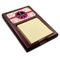 Peace Sign Red Mahogany Sticky Note Holder (Personalized)