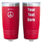 Peace Sign Red Polar Camel Tumbler - 20oz - Double Sided - Approval