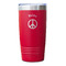 Peace Sign Red Polar Camel Tumbler - 20oz - Single Sided - Approval