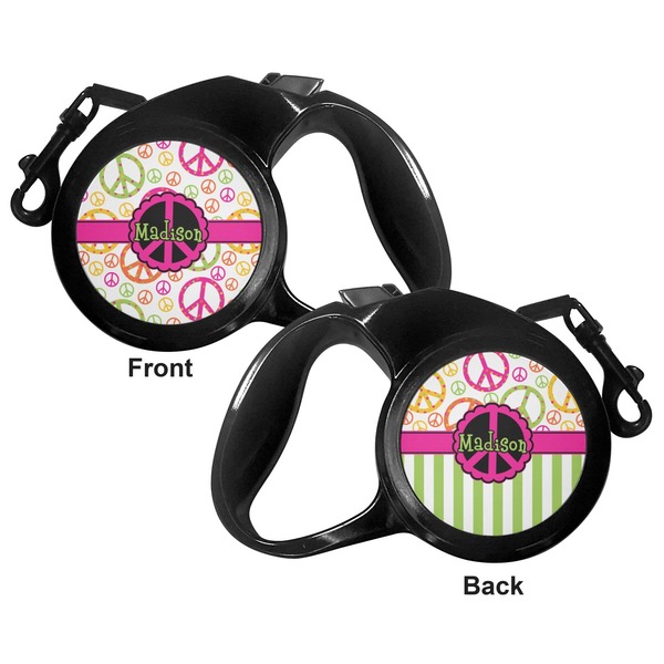 Peace Sign Retractable Dog Leash - Medium Large - Apvl