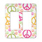 Peace Sign Rocker Light Switch Covers - Double - MAIN