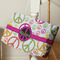 Peace Sign Large Rope Tote - Life Style