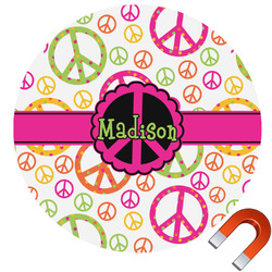 Peace Sign Car Magnet (Personalized)