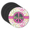 Peace Sign Round Coaster Rubber Back - Main