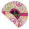 Peace Sign Round Linen Placemats - Front (folded corner double sided)