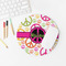 Peace Sign Round Mousepad - LIFESTYLE 2