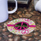 Peace Sign Round Paper Coaster - Front