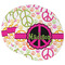 Peace Sign Round Paper Coaster - Main