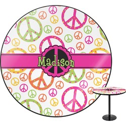 Peace Sign Round Table - 30" (Personalized)