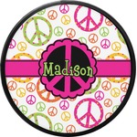 Peace Sign Round Trailer Hitch Cover (Personalized)