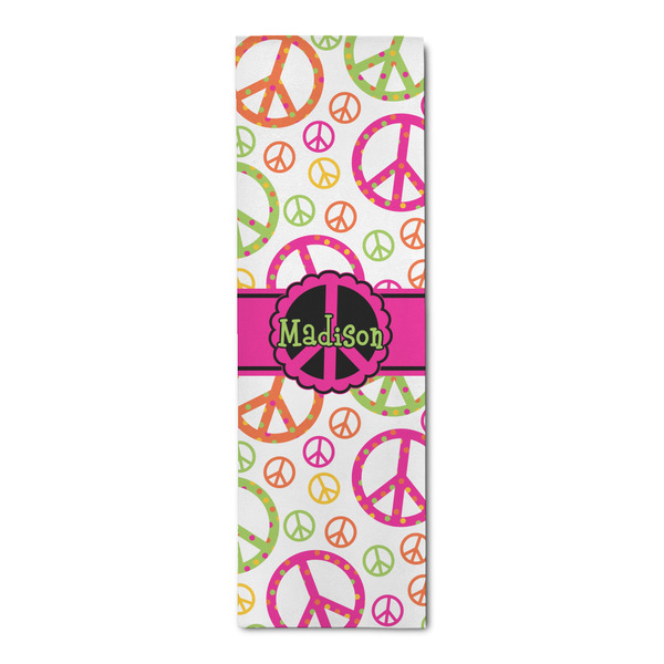 Custom Peace Sign Runner Rug - 2.5'x8' w/ Name or Text