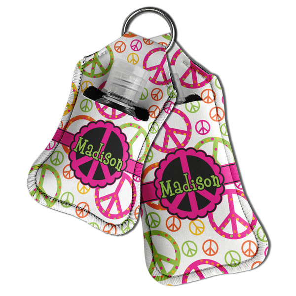 Peace Sign Sanitizer Holder Keychain - Both in Case (PARENT)