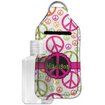 Peace Sign Hand Sanitizer & Keychain Holder - Large (Personalized)