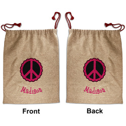 Peace Sign Santa Sack - Front & Back