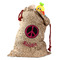 Peace Sign Santa Bag - Front (stuffed w toys) PARENT