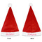 Peace Sign Santa Hats - Front and Back (Double Sided Print) APPROVAL