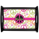Peace Sign Wooden Tray (Personalized)