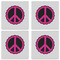 Peace Sign Set of 4 Sandstone Coasters - See All 4 View