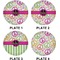 Peace Sign Set of Lunch / Dinner Plates (Approval)